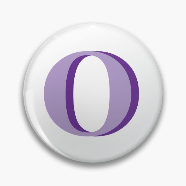 Item preview, Letter O in purple – Cute Alphabet Initial Monogram Design designed and sold by Artbymonika.