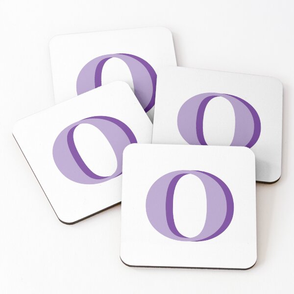 Item preview, Letter O in purple – Cute Alphabet Initial Monogram Design designed and sold by Monika Howarth.