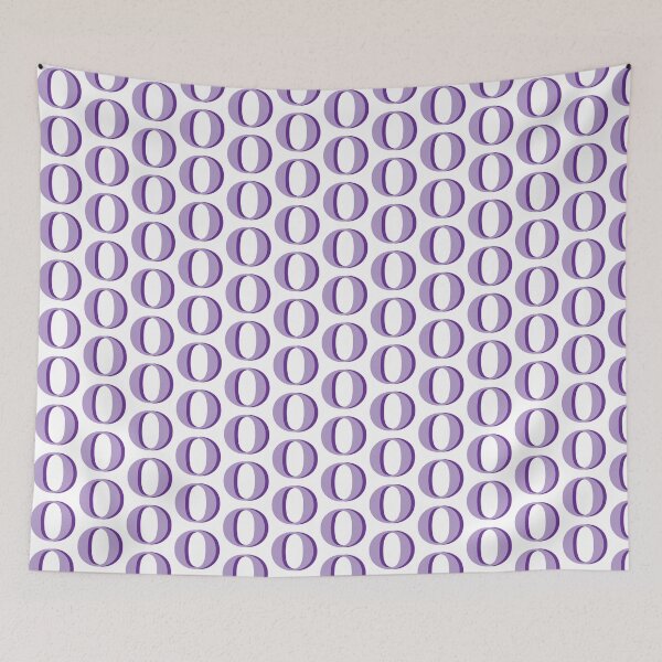 Item preview, Letter O in purple – Cute Alphabet Initial Monogram Design designed and sold by Monika Howarth.