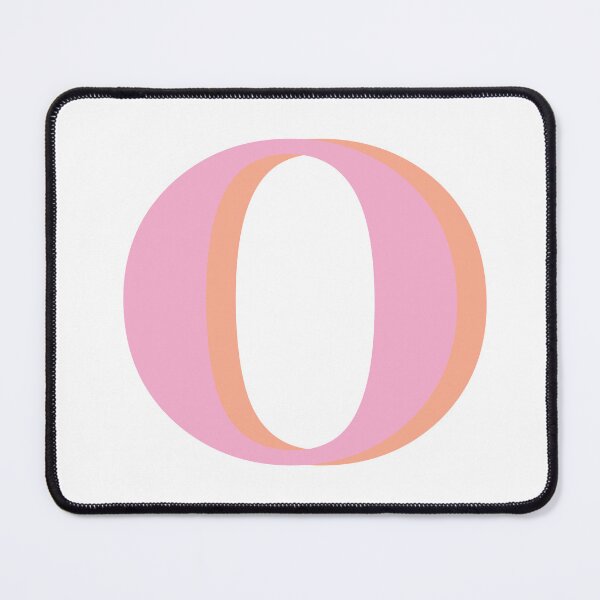 Item preview, Letter O in pink – Cute Alphabet Initial Monogram Design designed and sold by Monika Howarth.