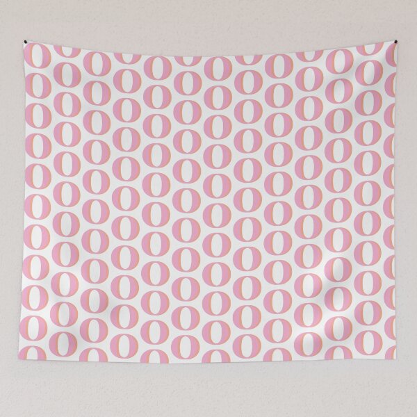 Item preview, Letter O in pink – Cute Alphabet Initial Monogram Design designed and sold by Monika Howarth.