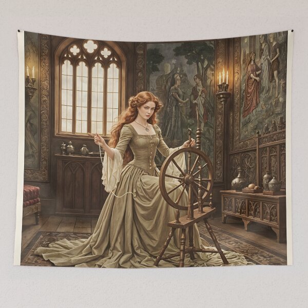 Item preview, The Lady of Shalott: Guardian of Fate and Reflection designed and sold by SoniaSarkali.