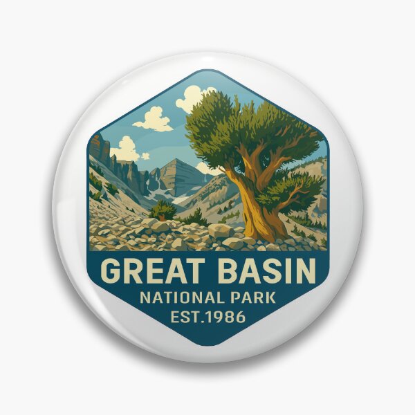 Item preview, Great Basin National Park Retro Desert Mountain Sticker designed and sold by Ismeal Von.
