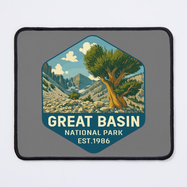 Item preview, Great Basin National Park Retro Desert Mountain Sticker designed and sold by Ismeal Von.
