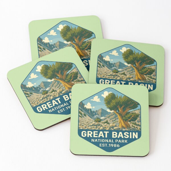 Item preview, Great Basin National Park Retro Desert Mountain Sticker designed and sold by Ismeal Von.