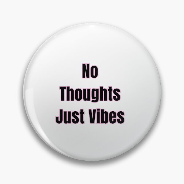Item preview, No Thoughts Just Vibes Aesthetic Sticker designed and sold by Bambear.