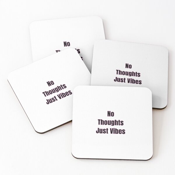 Item preview, No Thoughts Just Vibes Aesthetic Sticker designed and sold by Bambear.