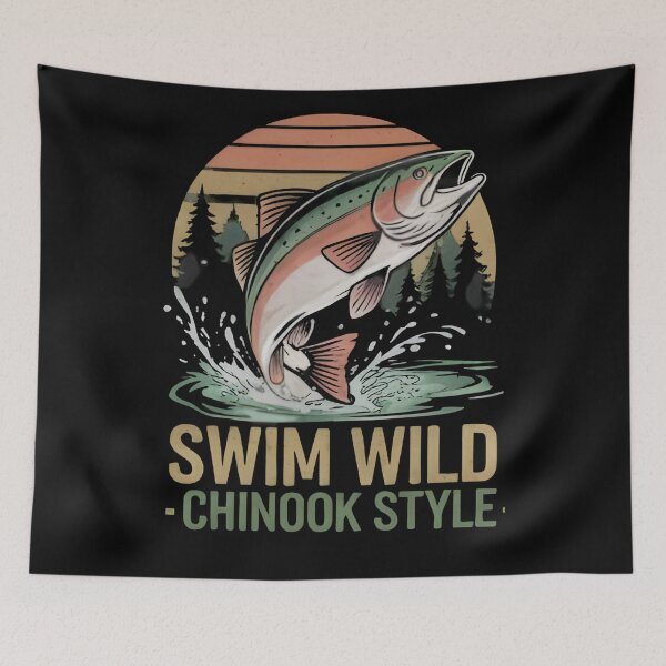 Item preview, Swim Wild – Chinook Style designed and sold by Uglyandcute.