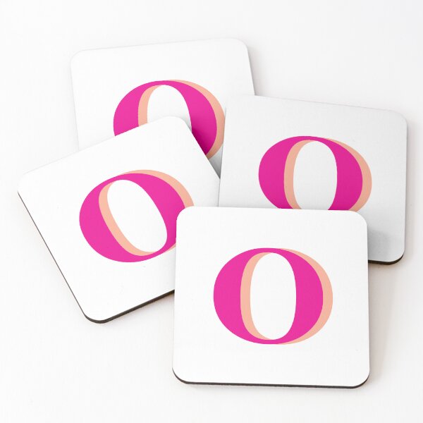 Item preview, Letter O in hot pink – Cute Alphabet Initial Monogram Design designed and sold by Monika Howarth.