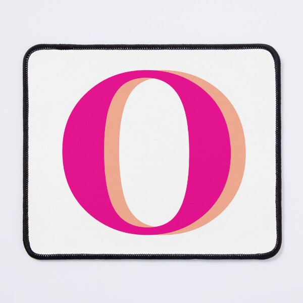 Item preview, Letter O in hot pink – Cute Alphabet Initial Monogram Design designed and sold by Monika Howarth.