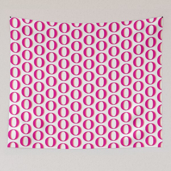 Item preview, Letter O in hot pink – Cute Alphabet Initial Monogram Design designed and sold by Monika Howarth.