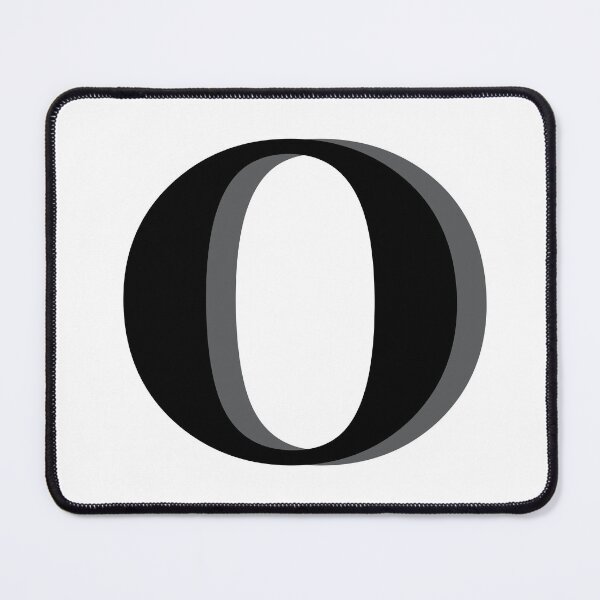 Item preview, Letter O in black – Cute Alphabet Initial Monogram Design designed and sold by Monika Howarth.