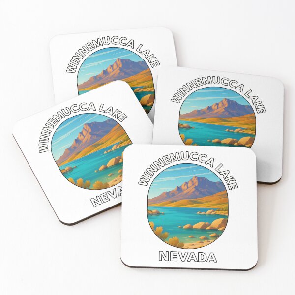 Item preview, Winnemucca Lake Nevada Desert Landscape Travel Poster designed and sold by inkNext.