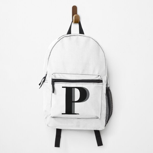 Item preview, Letter P in black – Cute Alphabet Initial Monogram Design designed and sold by Monika Howarth.