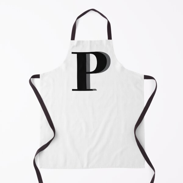 Item preview, Letter P in black – Cute Alphabet Initial Monogram Design designed and sold by Monika Howarth.