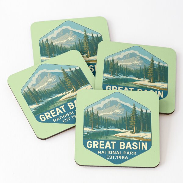 Item preview, Great Basin National Park Retro Desert Mountain Sticker designed and sold by Ismeal Von.