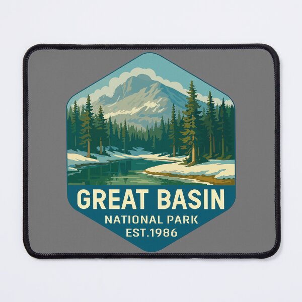 Item preview, Great Basin National Park Retro Desert Mountain Sticker designed and sold by Ismeal Von.