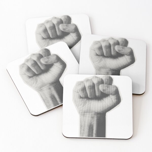 Item preview, Clenched Fist – Vintage Halftone Protest Style designed and sold by Curly-Erre.