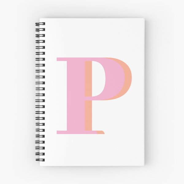 Item preview, Letter P in pink – Cute Alphabet Initial Monogram Design designed and sold by Artbymonika.