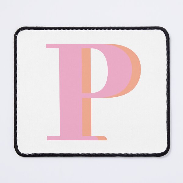 Item preview, Letter P in pink – Cute Alphabet Initial Monogram Design designed and sold by Monika Howarth.