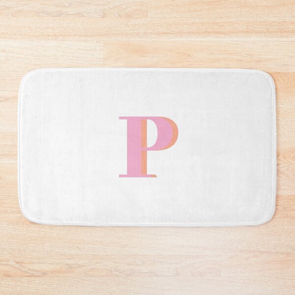 Item preview, Letter P in pink – Cute Alphabet Initial Monogram Design designed and sold by Monika Howarth.