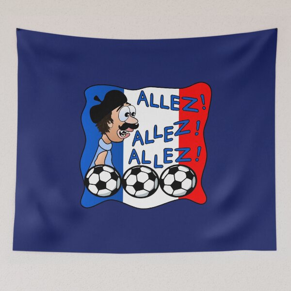 Item preview, France football mustache designed and sold by minimalartstory.
