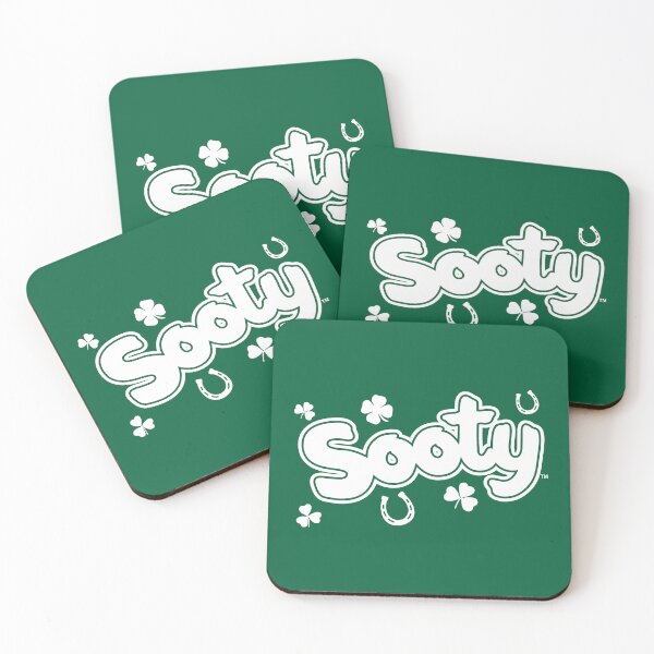 Item preview, Sooty Logo Lucky Horseshoes Clovers and Shamrock designed and sold by All-And-Every.