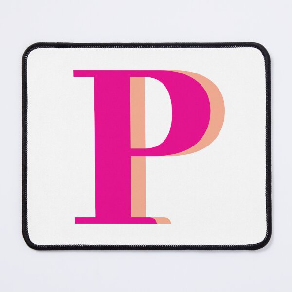 Item preview, Letter P in hot pink – Cute Alphabet Initial Monogram Design designed and sold by Monika Howarth.