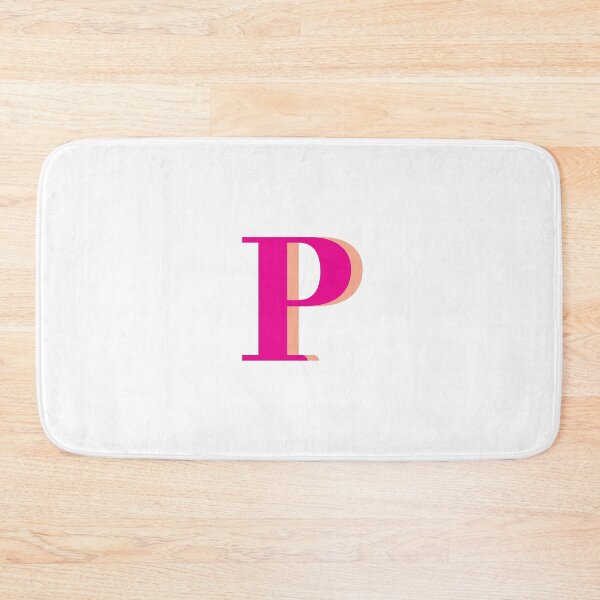 Item preview, Letter P in hot pink – Cute Alphabet Initial Monogram Design designed and sold by Monika Howarth.