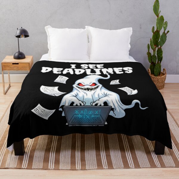 Item preview, I SEE DEADLINES - GHOST HALLOWEEN designed and sold by KEF Custom.