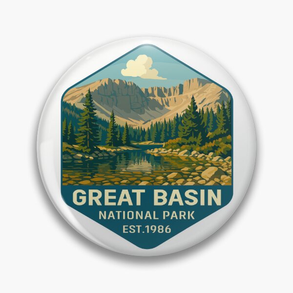 Item preview, Great Basin National Park Retro Desert Mountain Sticker designed and sold by Ismeal Von.