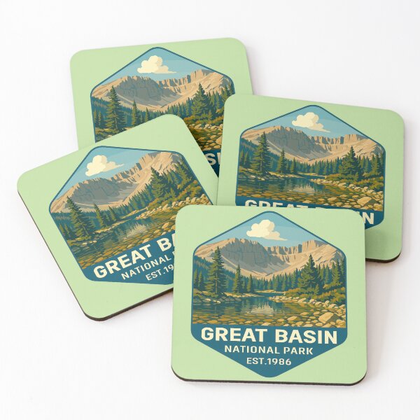 Item preview, Great Basin National Park Retro Desert Mountain Sticker designed and sold by Ismeal Von.