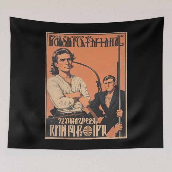 Item preview, Vintage Russian Style Poster designed and sold by KALEIDOSCOPE UK.
