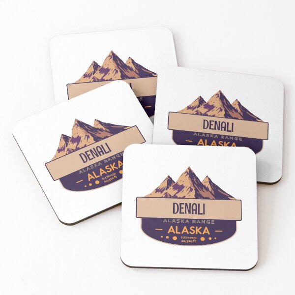 Item preview, Denali, Alaska Range, Alaska, Mountain Badge designed and sold by Wanderful-roads.