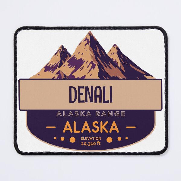 Item preview, Denali, Alaska Range, Alaska, Mountain Badge designed and sold by Wanderful-roads.
