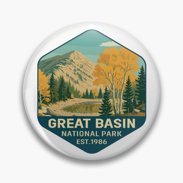 Item preview, Great Basin National Park Retro Desert Mountain Sticker designed and sold by Ismeal Von.