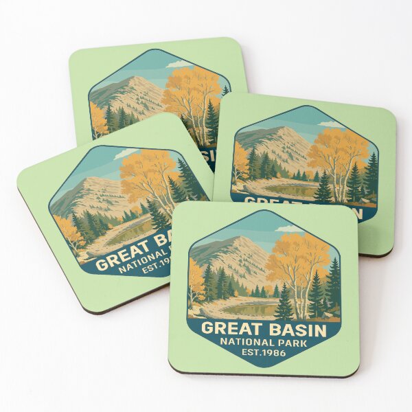 Item preview, Great Basin National Park Retro Desert Mountain Sticker designed and sold by Ismeal Von.