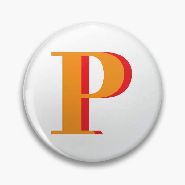 Item preview, Letter P in orange – Cute Alphabet Initial Monogram Design designed and sold by Monika Howarth.