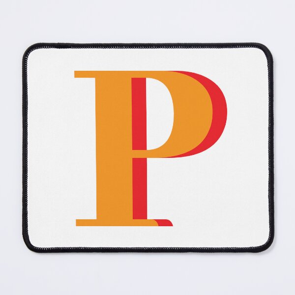 Item preview, Letter P in orange – Cute Alphabet Initial Monogram Design designed and sold by Monika Howarth.
