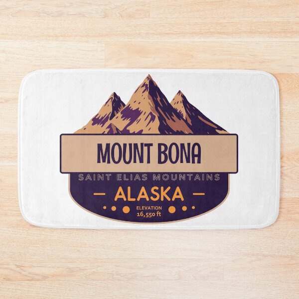 Item preview, Mount Bona, Saint Elias Mountains, Alaska, Mountain Badge designed and sold by Wanderful-roads.