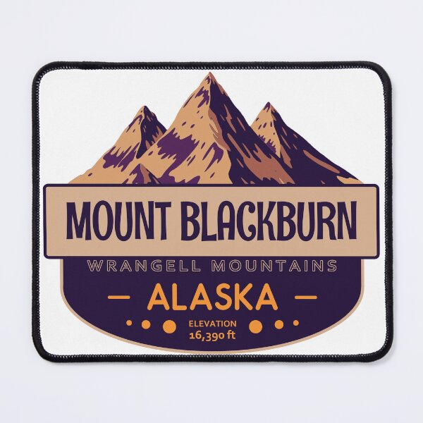 Item preview, Mount Blackburn, Wrangell Mountains, Alaska, Mountain Badge designed and sold by Wanderful-roads.