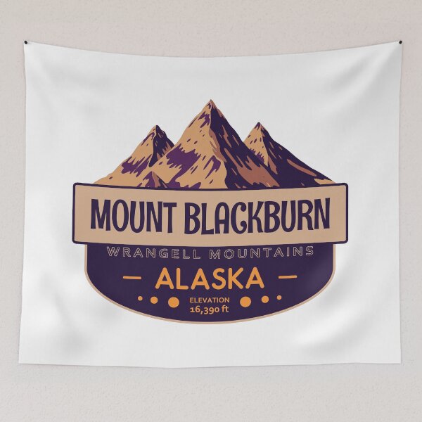 Item preview, Mount Blackburn, Wrangell Mountains, Alaska, Mountain Badge designed and sold by Wanderful-roads.