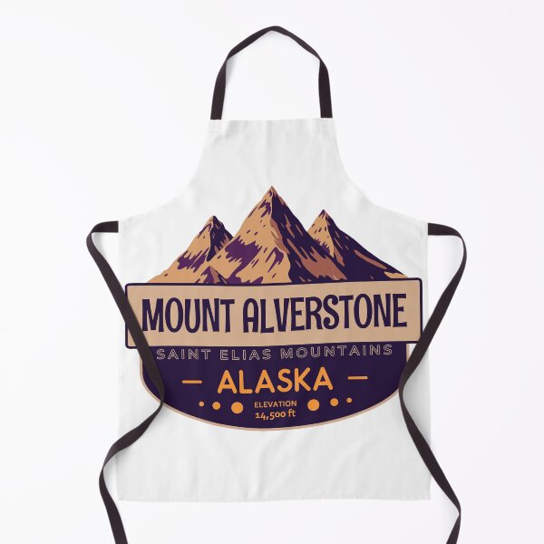 Artikelvorschau, Mount Alverstone, Saint Elias Mountains, Alaska, Bergabzeichen entworfen und verkauft von Wanderful-roads.