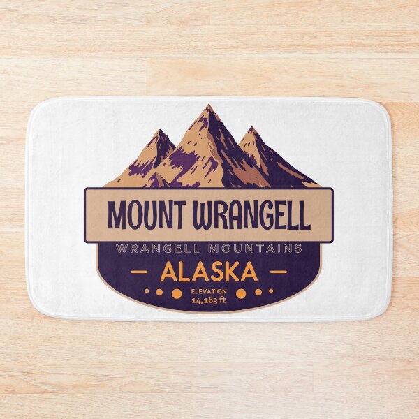 Item preview, Mount Wrangell, Wrangell Mountains, Alaska, Mountain Badge designed and sold by Wanderful-roads.