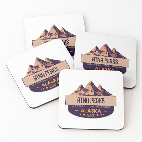 Item preview, Atna Peaks, Wrangell Mountains, Alaska, Mountain Badge designed and sold by Wanderful-roads.