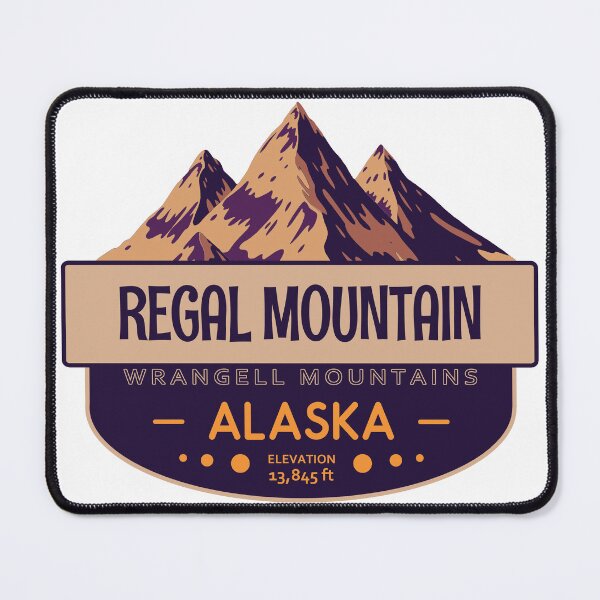 Item preview, Regal Mountain, Wrangell Mountains, Alaska, Mountain Badge designed and sold by Wanderful-roads.