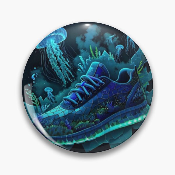 Item preview, Abyss Bloom – Bioluminescent Sneaker Sticker Premium Cool Reloaded Trendy Best Gift designed and sold by Imaginarium of Chaos falcon88 .