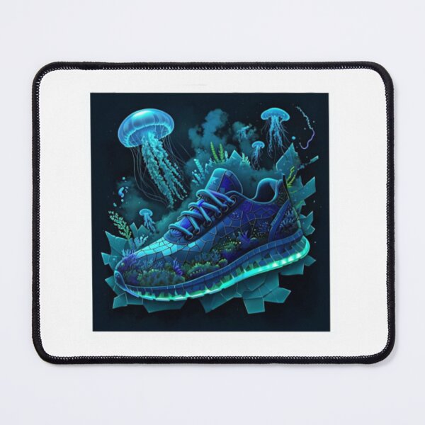Item preview, Abyss Bloom – Bioluminescent Sneaker Sticker Premium Cool Reloaded Trendy Best Gift designed and sold by Imaginarium of Chaos falcon88 .