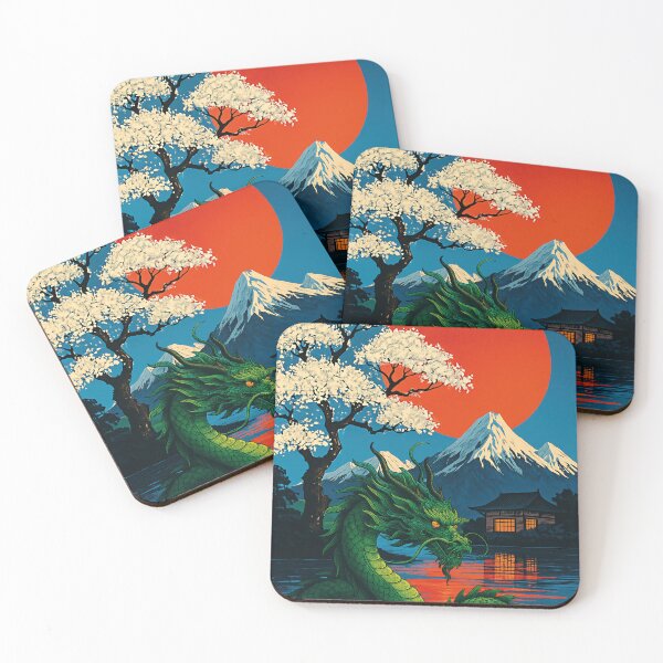 Item preview, Lake at Fuji, Japanese dragon designed and sold by Mauswohn.
