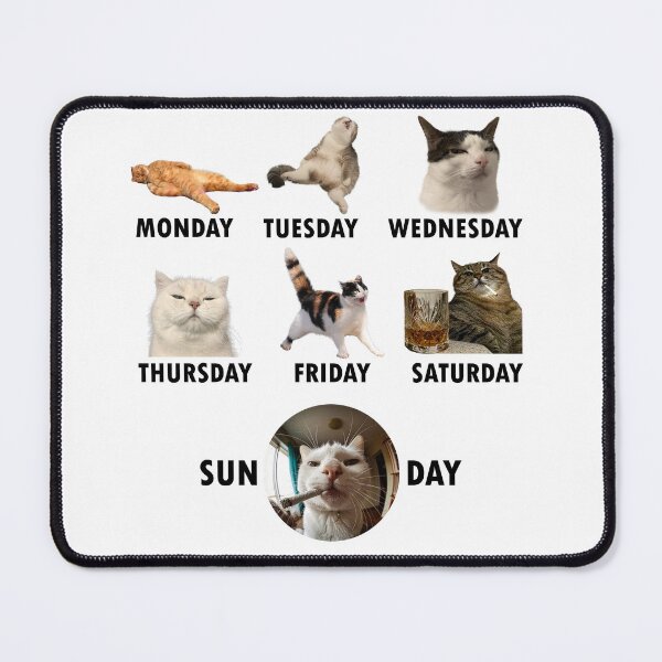 Item preview, Seven Days Seven Moods Cat designed and sold by AShanDome.